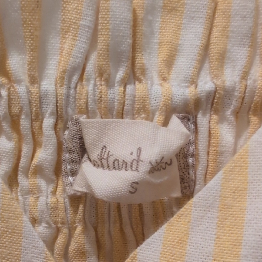 Altar'd State 💛 And White 🤍 Striped Midi Dress - Picture 2 of 6
